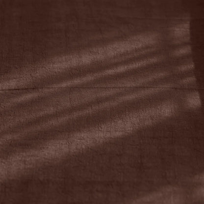 Luca Linen Bed Cover - Chocolate