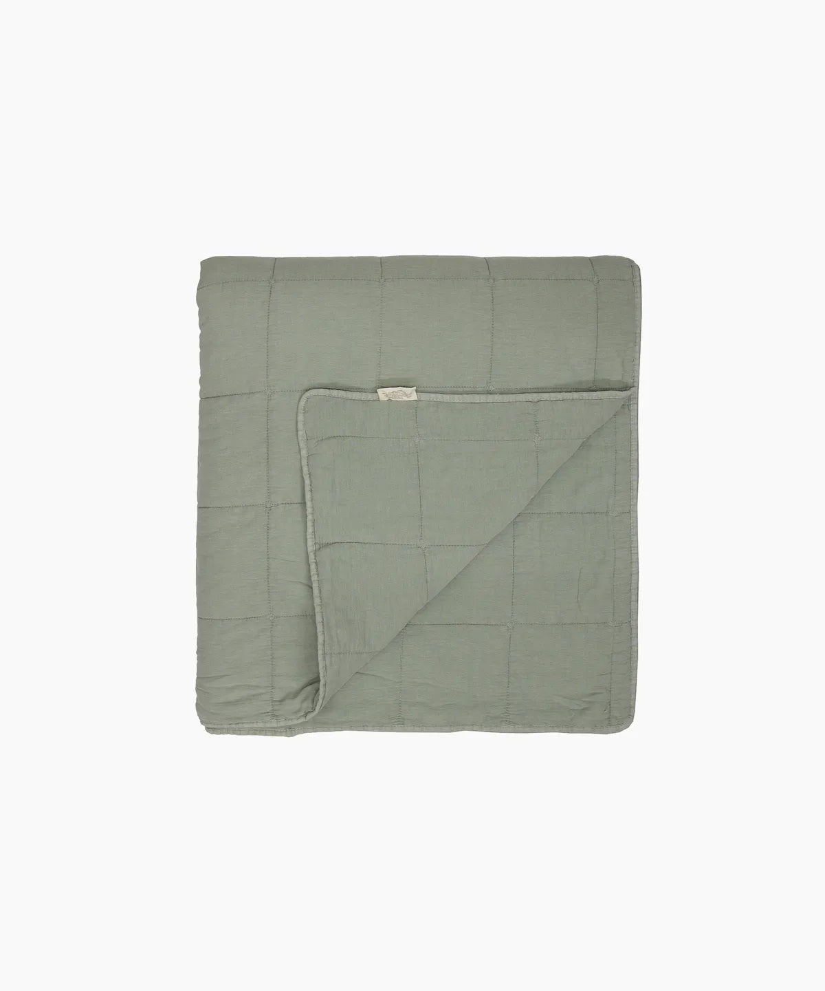 Stonewash Bed Cover in Sage