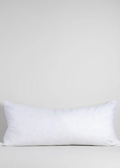 White pillow on a light gray background