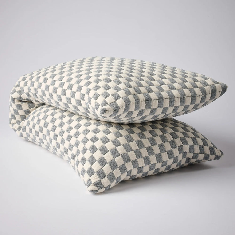 Harbour Check Lumbar Cushion – 120cm x 40cm