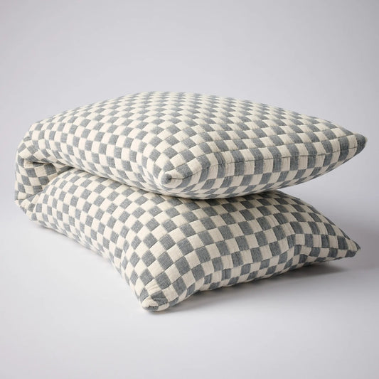 Harbour Check Lumbar Cushion – 120cm x 40cm