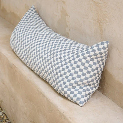 Harbour Check Lumbar Cushion – 120cm x 40cm