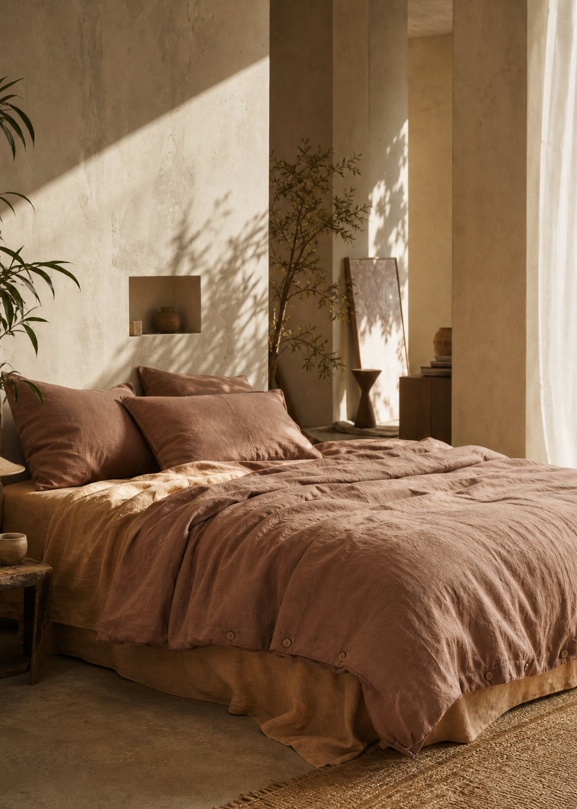 Linen Duvet Cover Set in Sedona Dust | Made in Europe