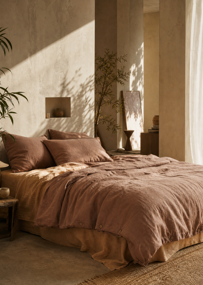 Linen Duvet Cover Set in Sedona Dust | Made in Europe