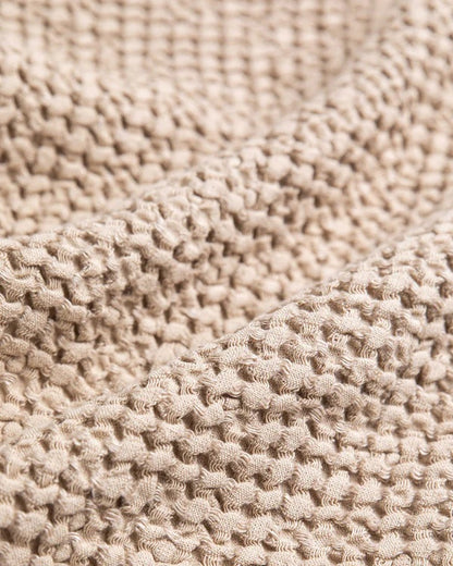 Linen Waffle Towel set | Latte