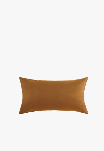 Velvet Lumbar Cushion | Toffee