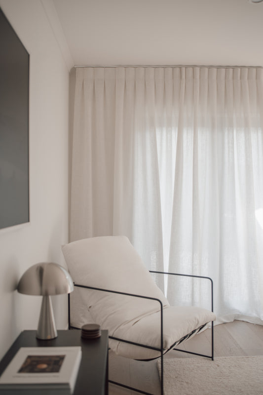 Chalk Sheer Curtains