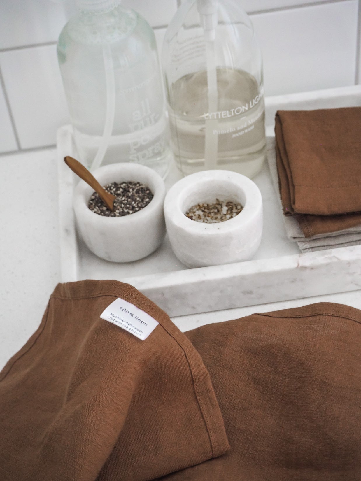 Majeste ® Linen Tea Towel | Cinnamon