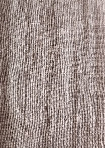 Heavy Linen Bedcover - Dusty Mauve
