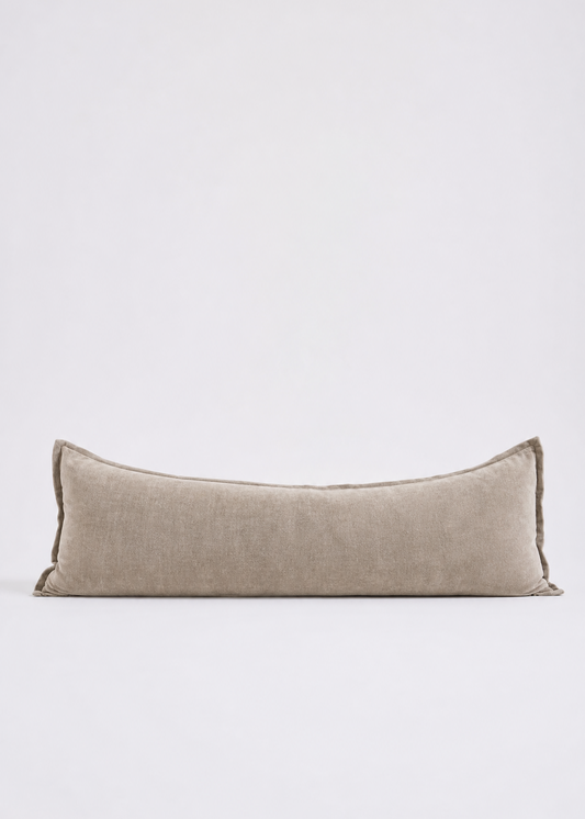 Grand Velvet Lumbar Cushion - Mink