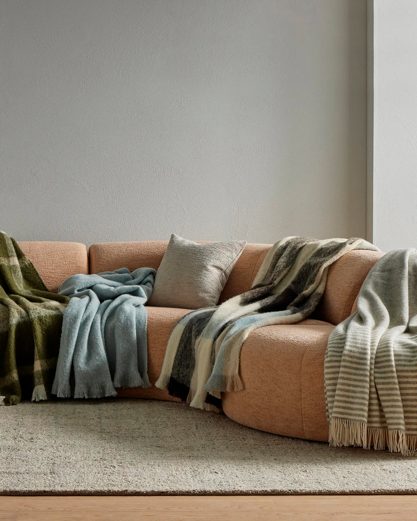 Hyde Wool Throw | Coco - Made in New Zealand