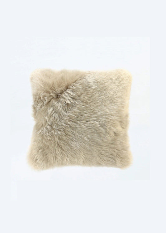 NZ Wool Sheepskin Cushion | Taupe