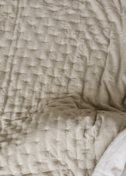 Linen Quilt | Natural  | Made in Italy