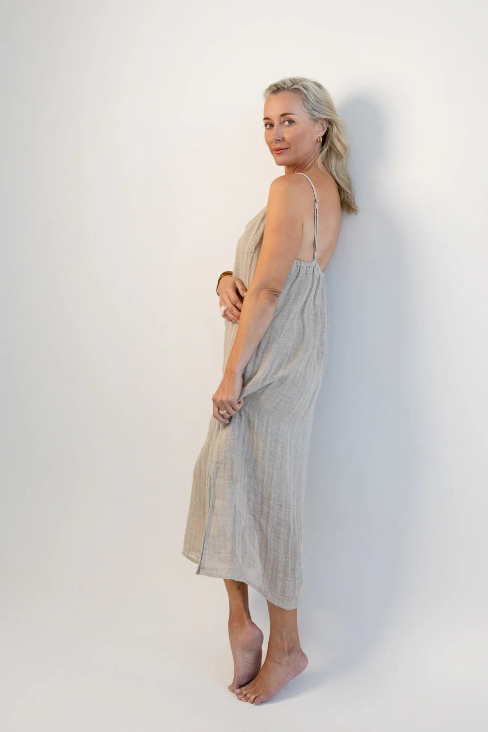 Luxe Linen Slip - Natural