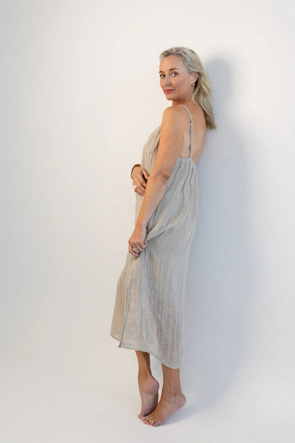 Luxe Linen Slip - Natural