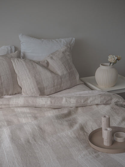 Linen Duvet Cover | Stripe | Made in New Zealand