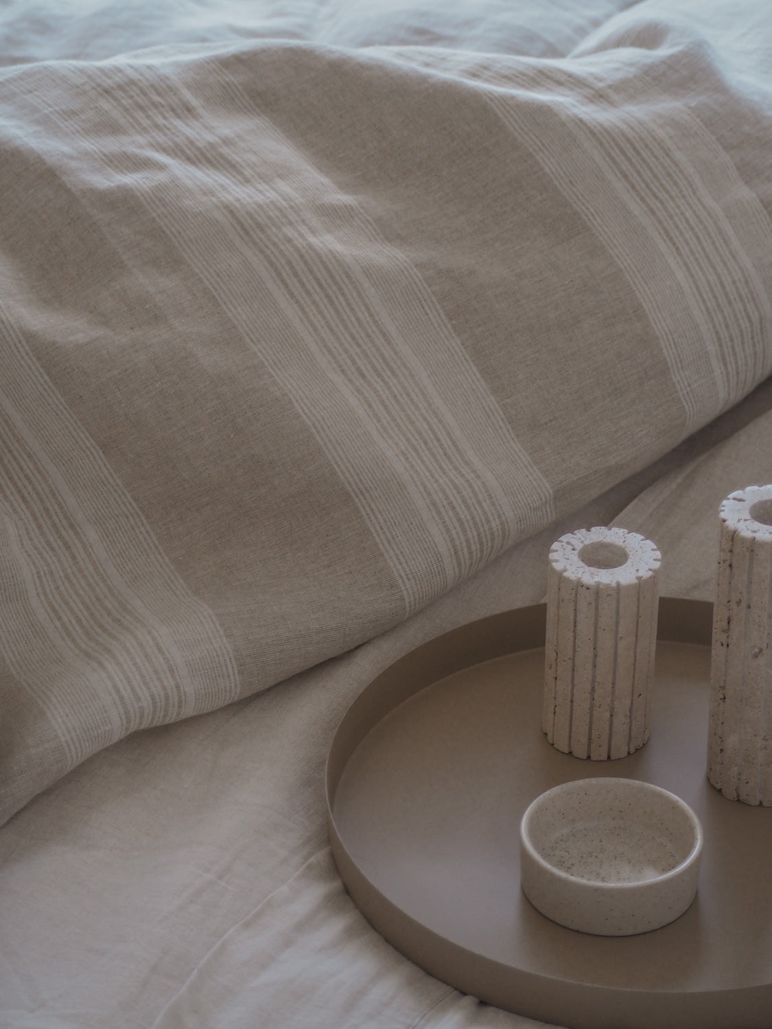 Linen Duvet Cover Set | Stripe | Made in New Zealand