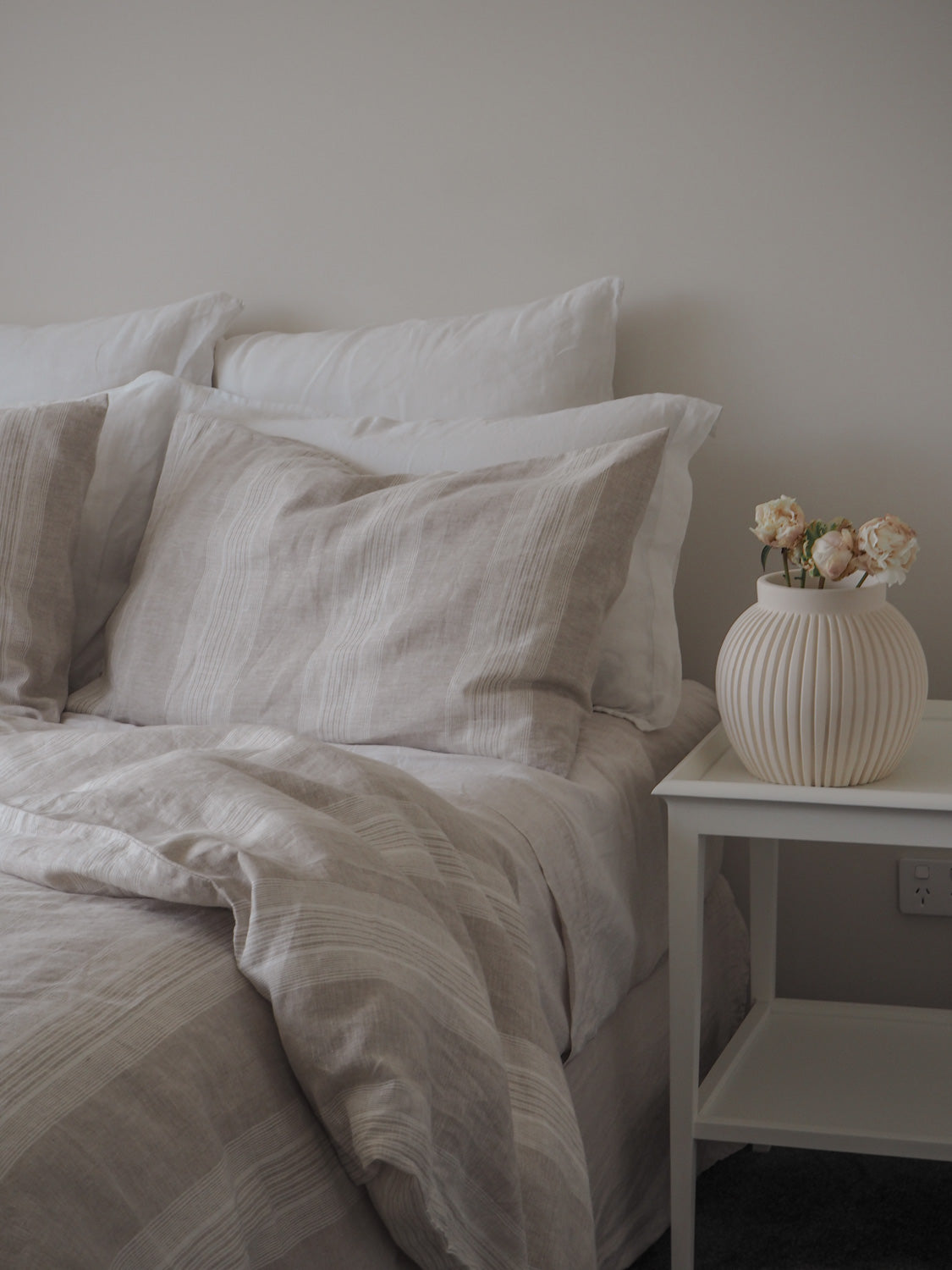 Linen Duvet Cover | Stripe | Made in New Zealand