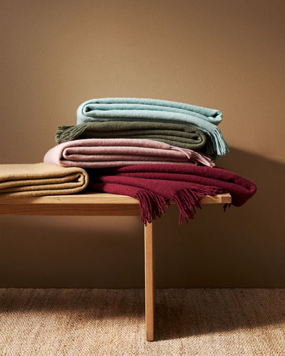 Charcoal Throw Blanket - 100% New Zealand Wool