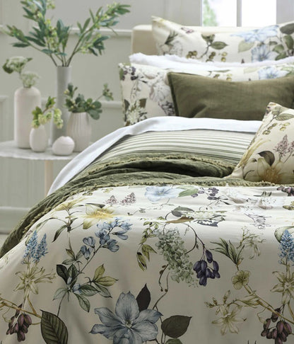 Reversible Duvet Cover - Green Stripe