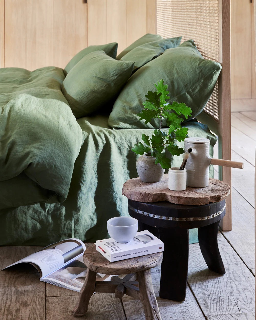 Greenstone Linen Duvet Cover Set  | European Oeko-Tex® certified