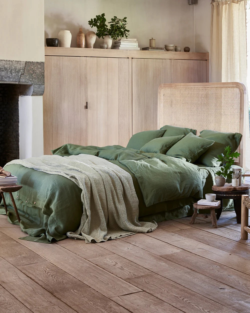 Greenstone Linen Duvet Cover Set  | European Oeko-Tex® certified