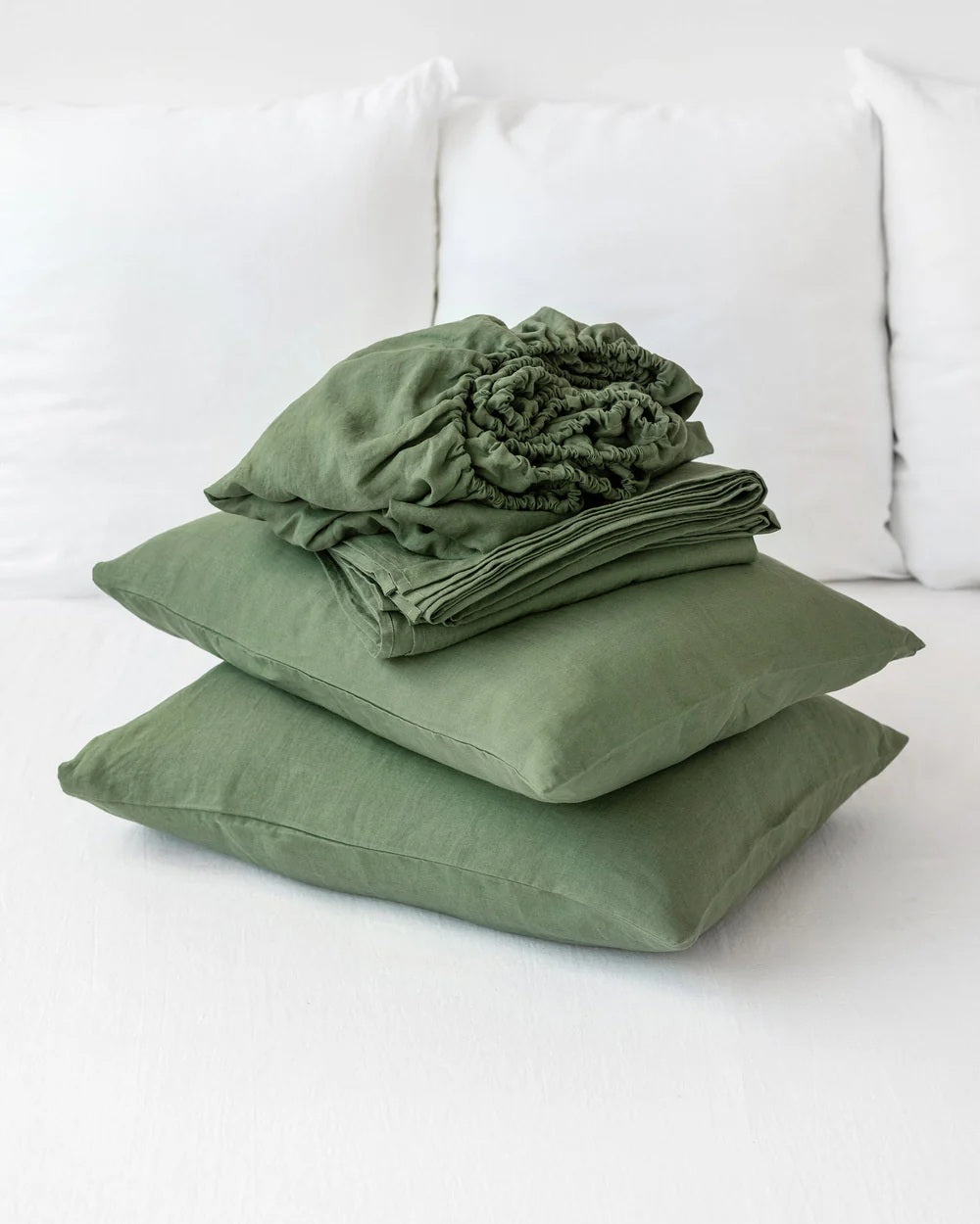 Greenstone Linen Duvet Cover Set  | European Oeko-Tex® certified