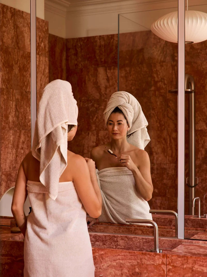 Tweed Towels | Nougat