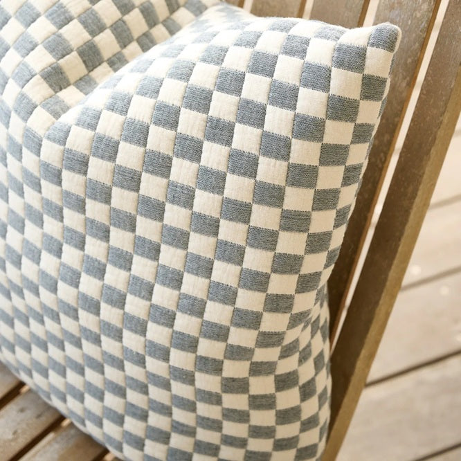 Harbour Check Lumbar Cushion – 120cm x 40cm
