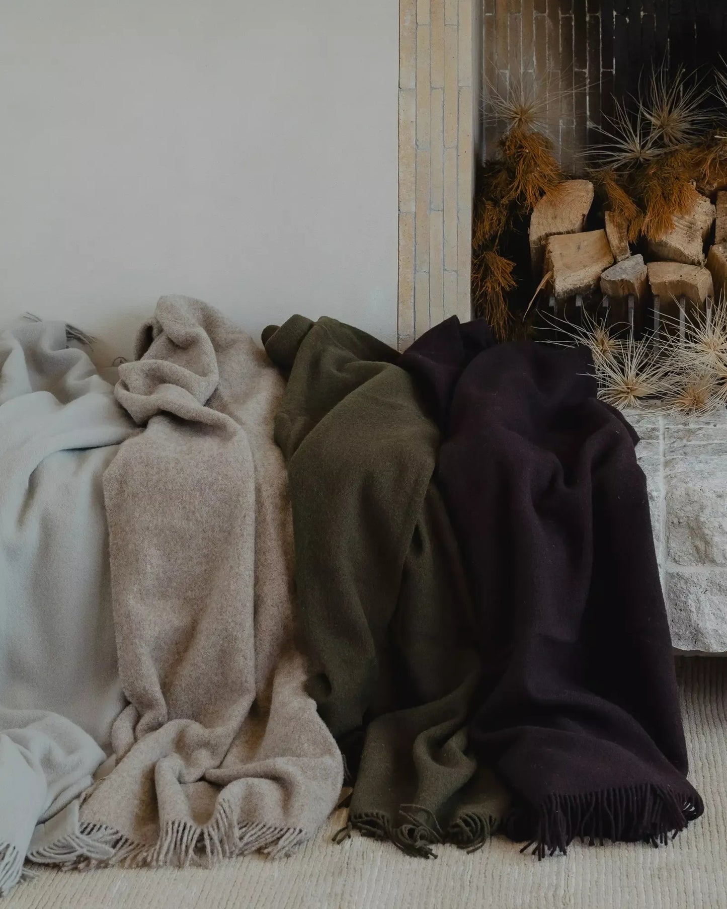 Oak Throw Blanket - 100% New Zealand Wool
