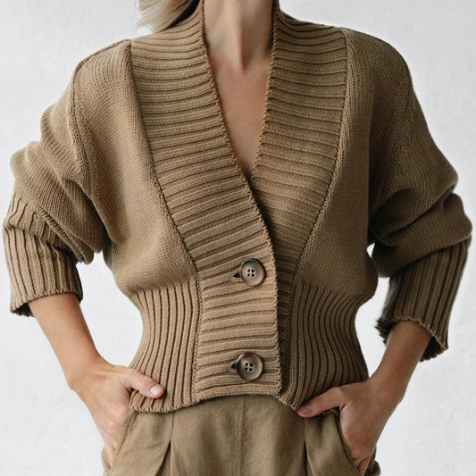 Knit Cardigan - Beige