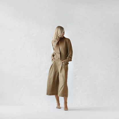 Knit Cardigan - Beige