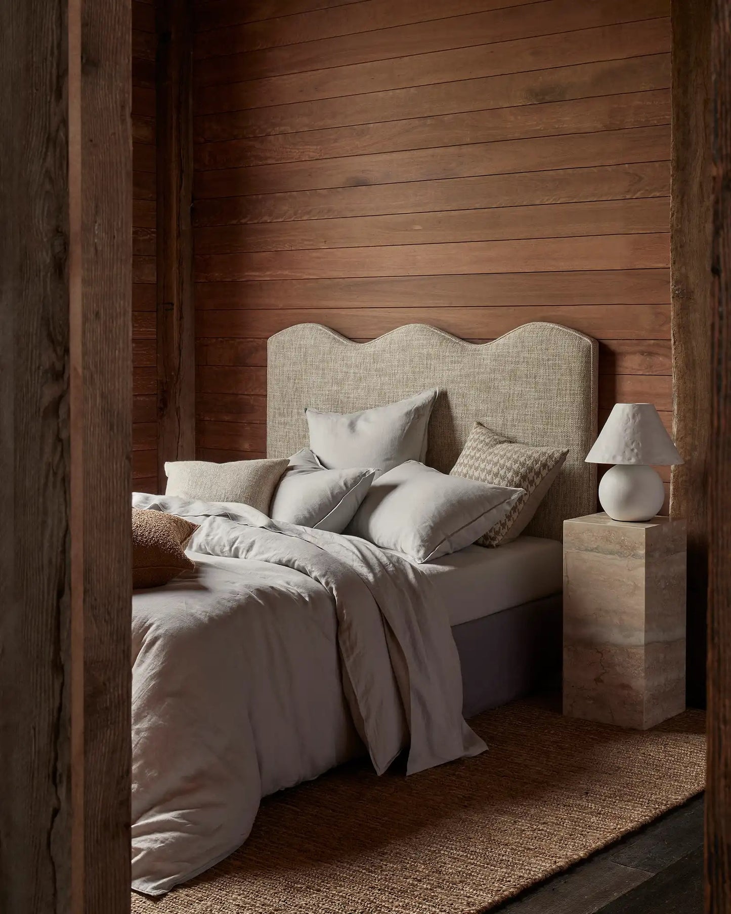 Houndstooth Cushion | Oatmeal