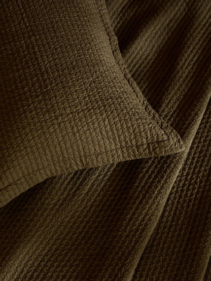 Aspen Pure Cotton Quilt - Olive