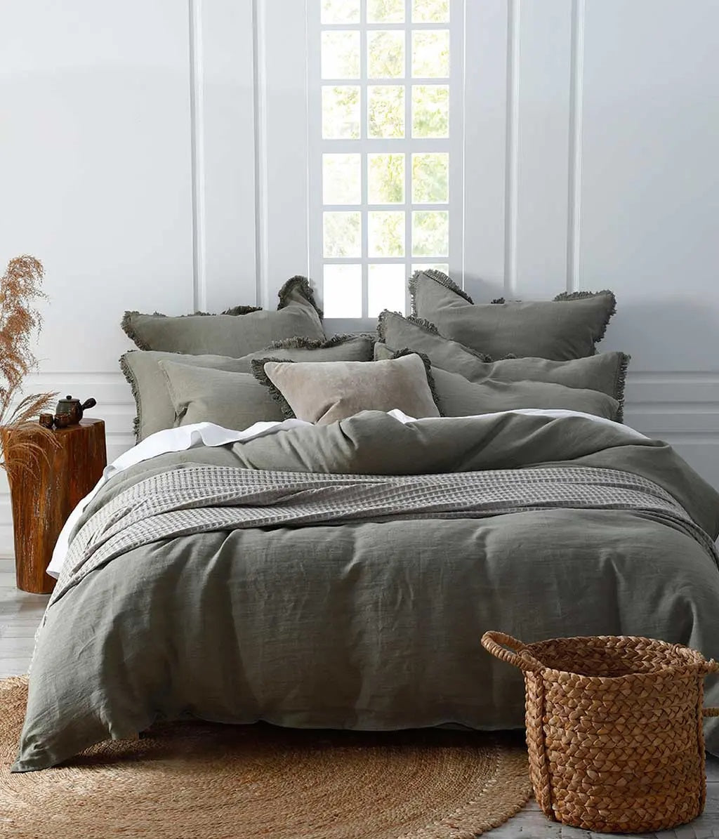 Linen Pillowcases | Olive