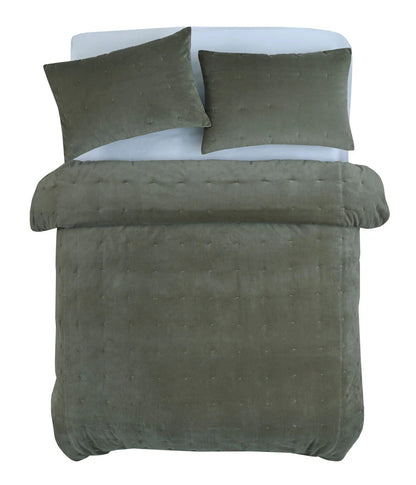 Velvet Quilt | Olive Grove