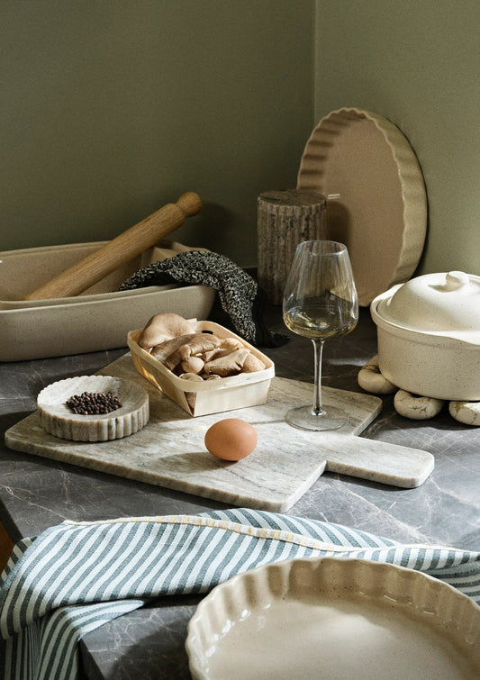 Flan Oven Dish Small - Beige