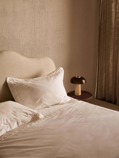 Piped Edge Headboard | Marion Upholstered Bedhead | Natural & Chalk
