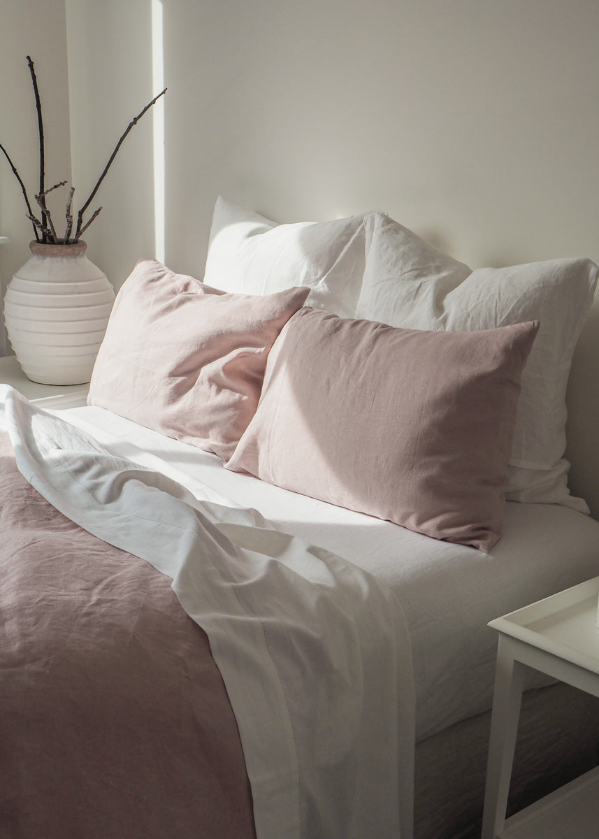 Linen Duvet Cover Set | Peony | Made In New Zealand