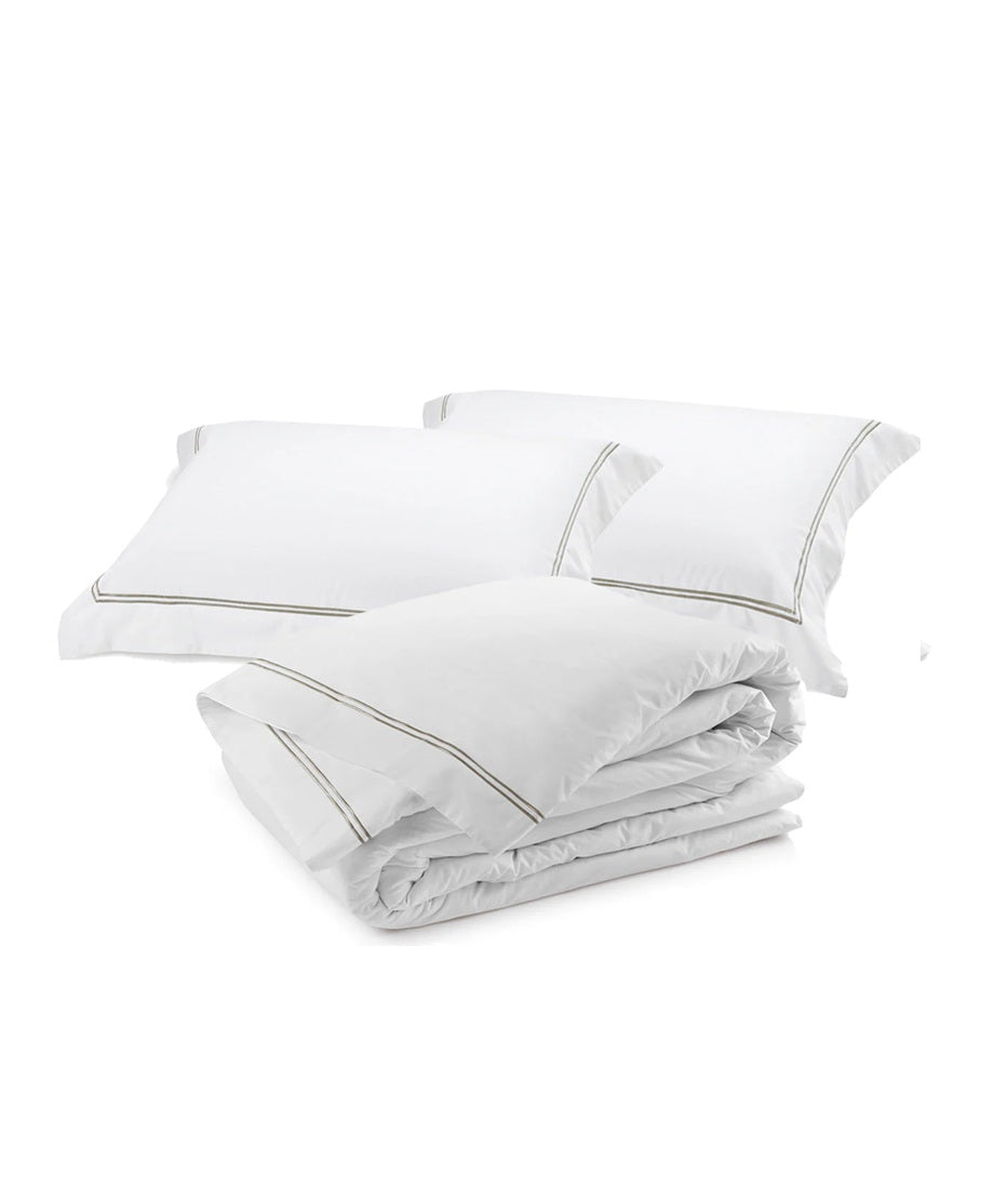 Classique Tailored Duvet Cover Set | Pewter