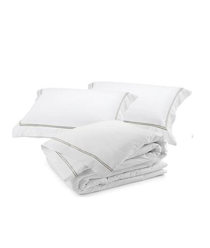 Classique Tailored Duvet Cover Set | Pewter