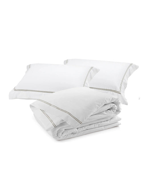 Classique Tailored Duvet Cover Set | Pewter