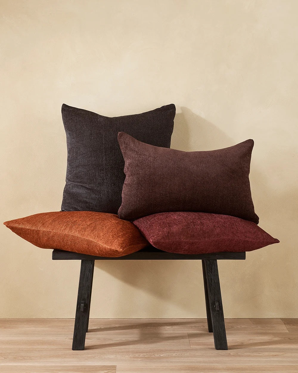 Amani Velvet Cushion - Praline