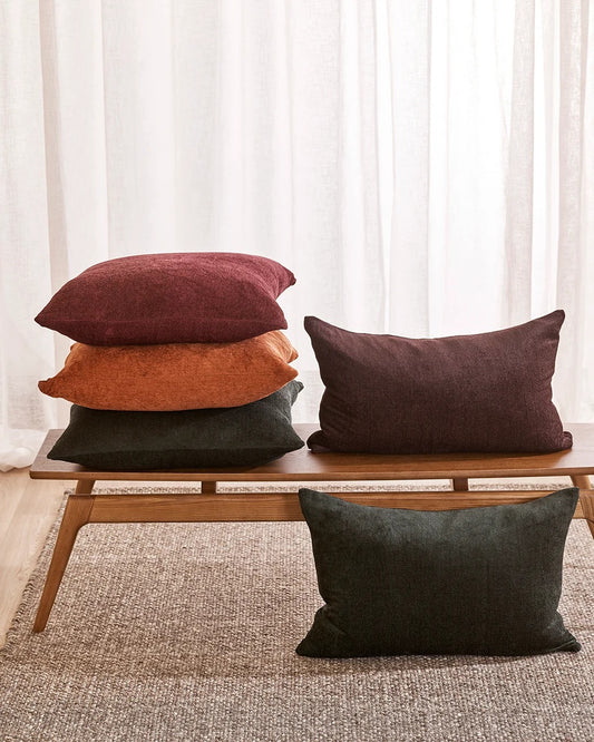 Amani Velvet Cushion -  Pomegranate