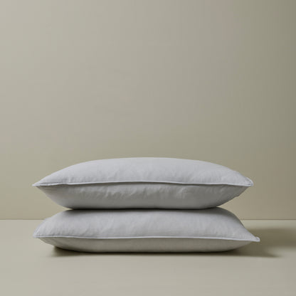 French Flax Linen Sheet Set | Dove Grey