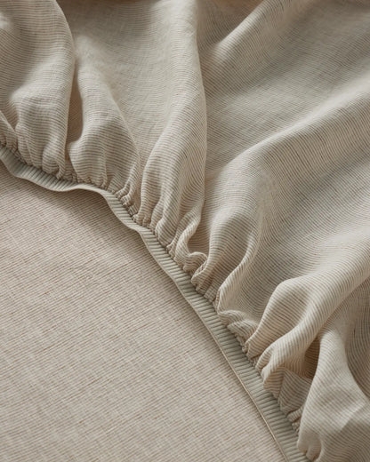Savanna Pure Linen Fitted Sheet