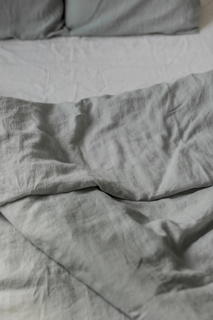 Linen Duvet Cover | Duck Egg  Made in New Zealand