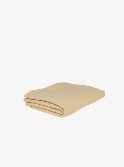 Linen Bed Cover — Soft Butter