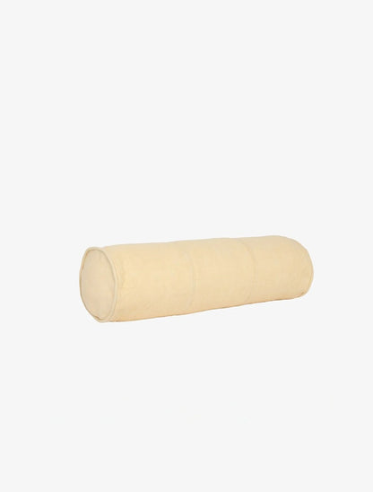 Linen Bolster Cushion - Soft Butter