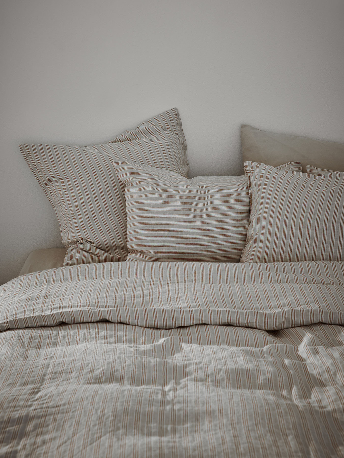 100% Pure Linen Fabric - Align Stripe - 280cm